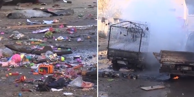 Esed, IŞİD diye pazar yerini vurdu: 87 sivil öldü!