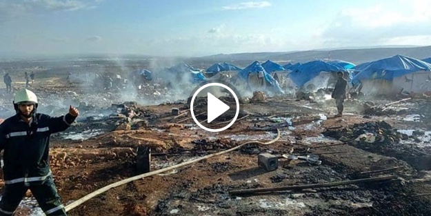 Esed güçleri sınırdaki kampı bombaladı!