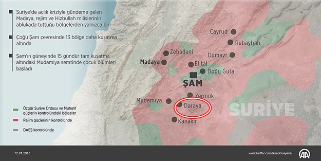 Esed çeteleri Dareyya'yı kuşatacak