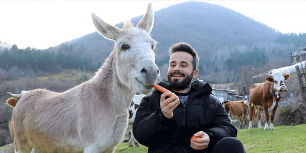 Eşekle arkadaşlığı herkesi kıskandırıyor