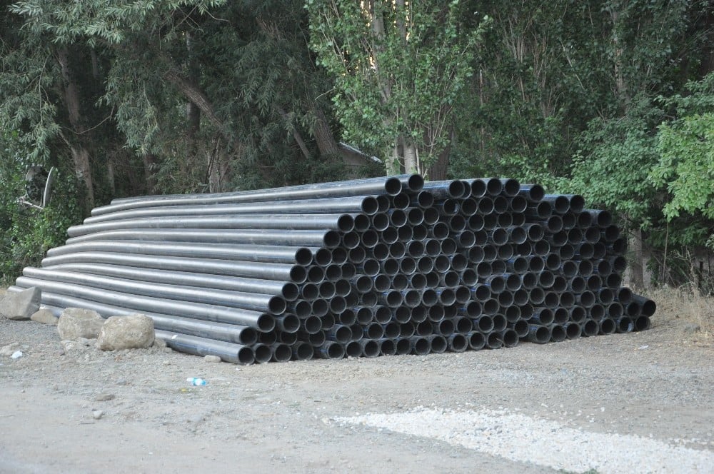 Esendere Belediyesine 2 bin 500 metre içme suyu borusu 
