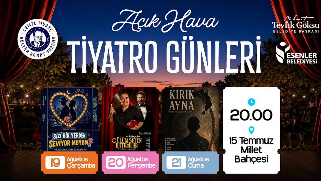 Esenler’de Açık Hava Tiyatro Günleri başlıyor