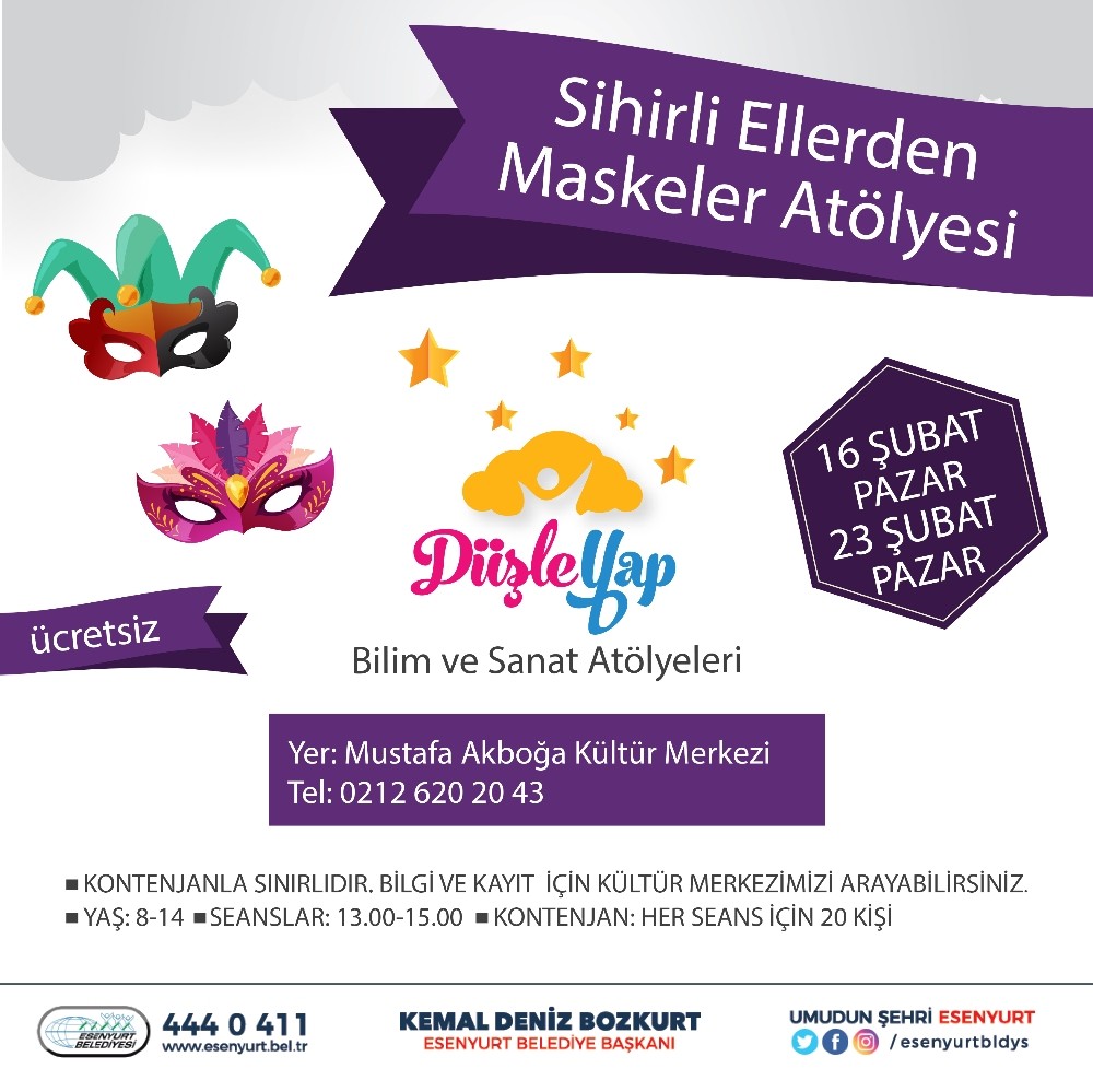 Esenyurtlu çocuklar fark oluşturucu maskeler tasarlayacak 