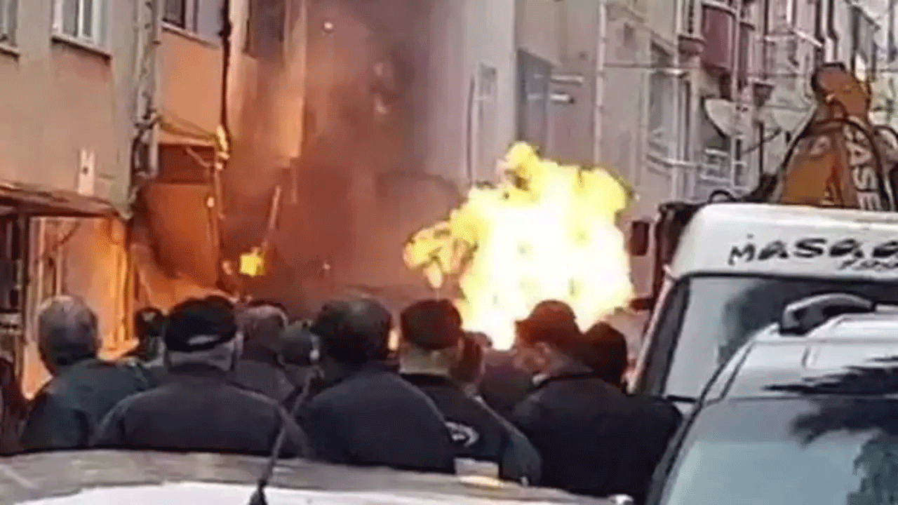 Esenyurt'ta doğal gaz patladı!