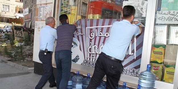 Esenyurt’ta Suriyeli esnafın Arapça tabelaları indirildi