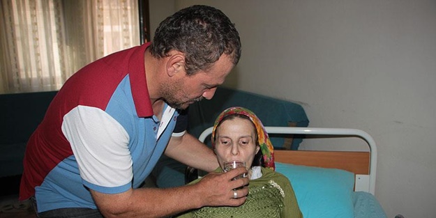 'Eşim 'susadım acıktım' diyebilse iyileşti sayacağım'