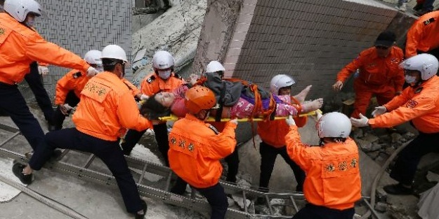 Eşine depremde böyle siper oldu