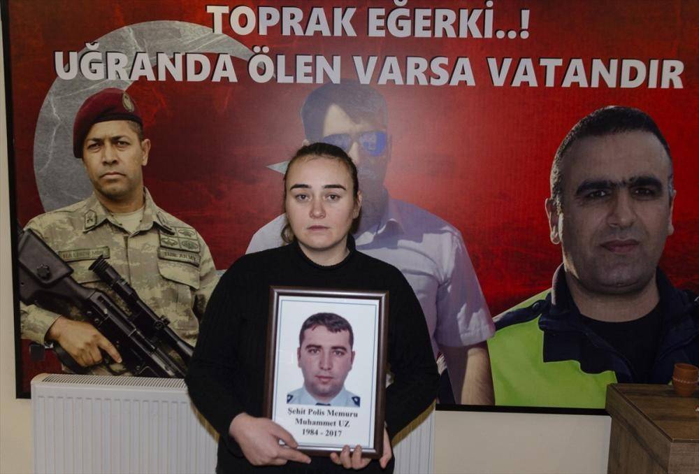Eşini şehit eden zanlıyı 4 yıl sonra yakalayan polislere teşekkür etti