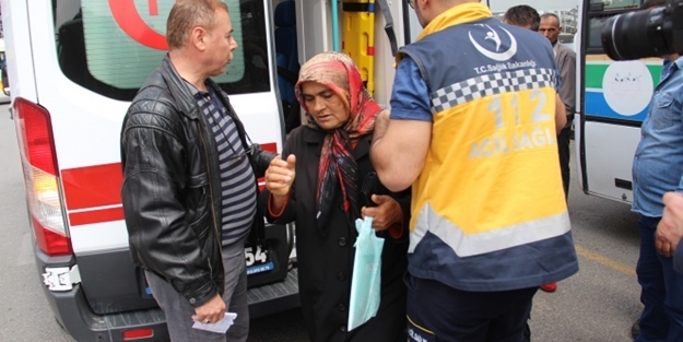 Zonguldak'ta eşinin kaza geçirmesine sevindi!