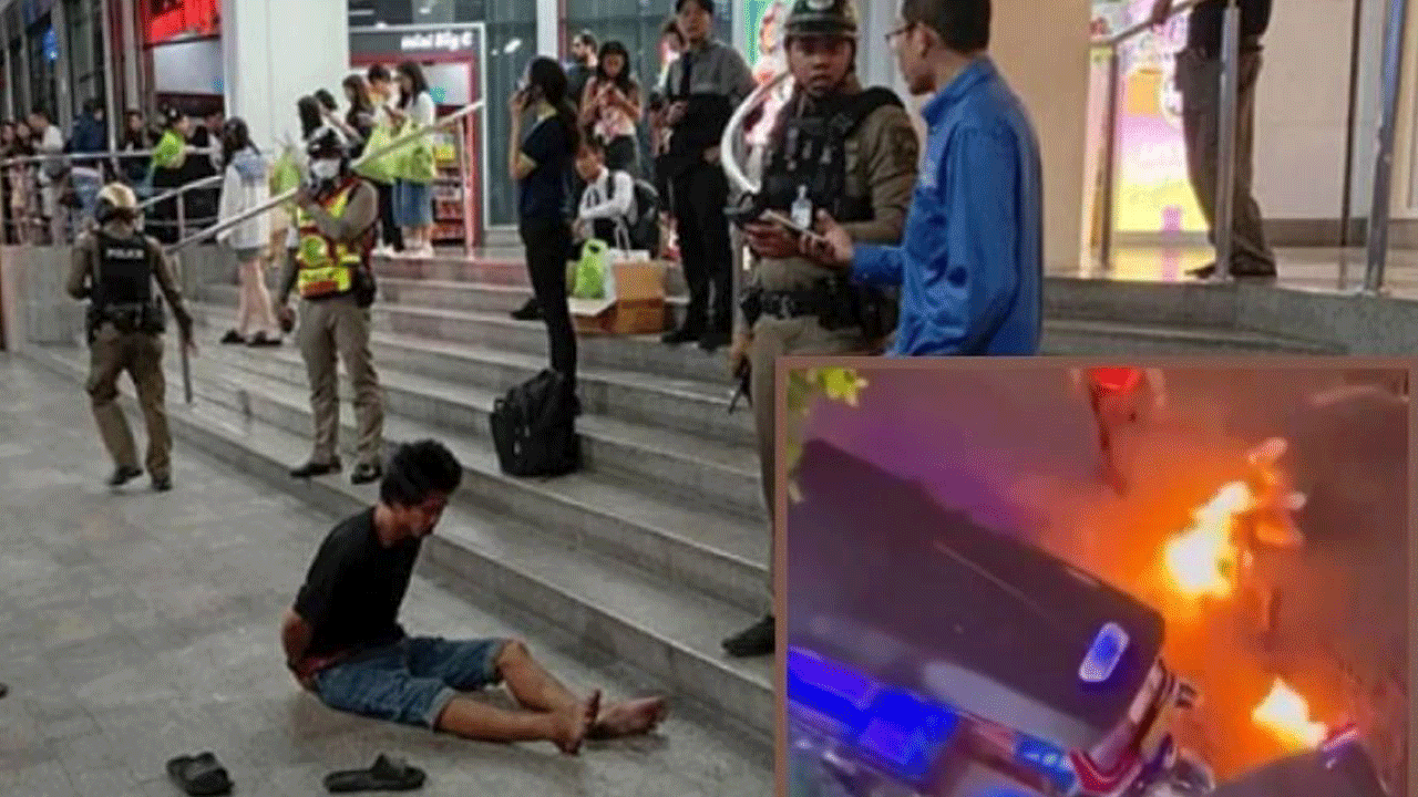 Eski boksör, iki turisti tiner döküp yaktı