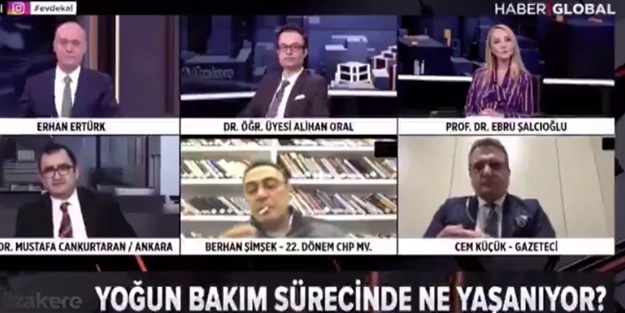 Eski CHP'li vekil canlı yayında olduğunu unutunca sigara yaktı
