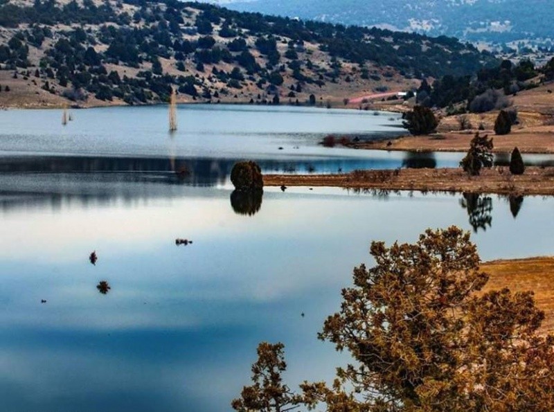 Eski köy baraj gölü sularının altında kaldı 