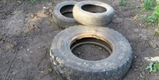 Eski lastiklerle bakın ne yaptı!