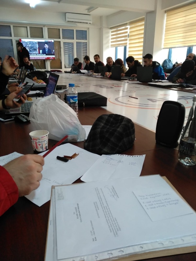 Eskişehir AFAD da deprem bölgesinde 