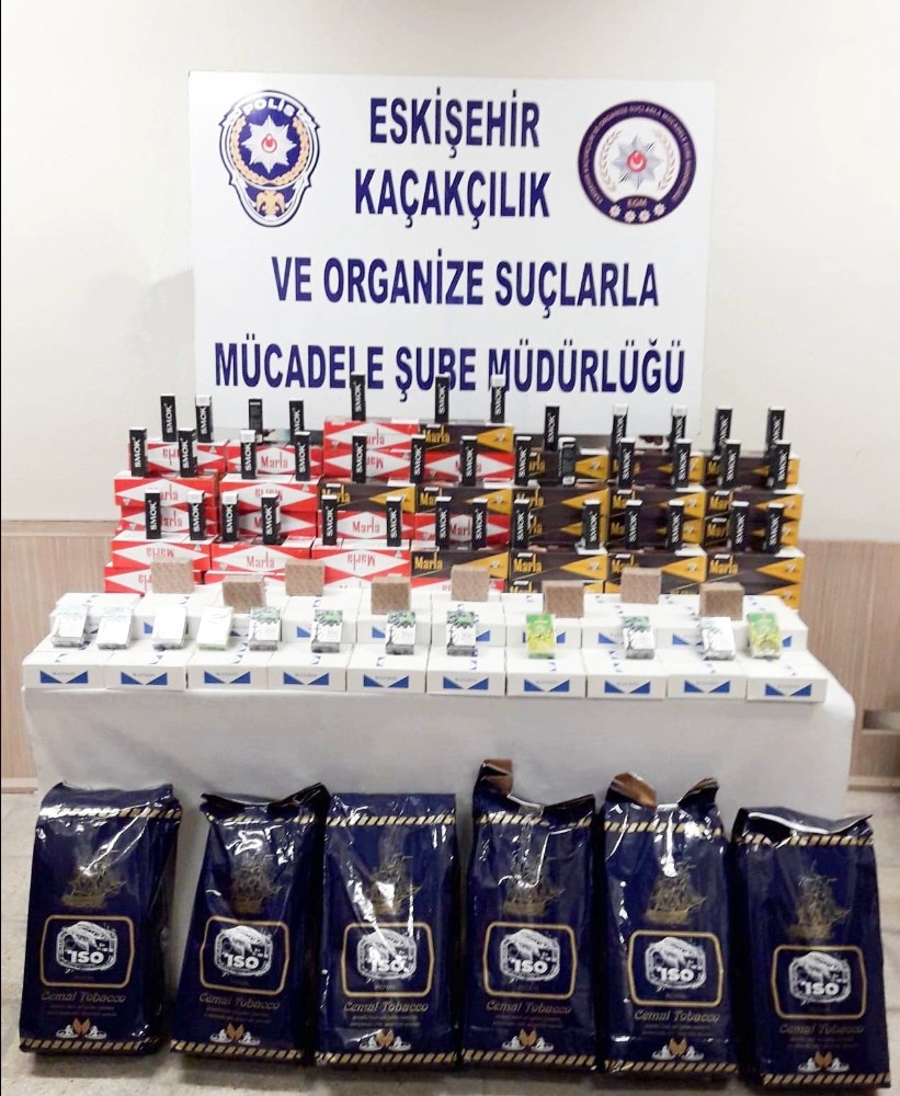 Eskişehir polisinden kaçak tütün operasyonu 