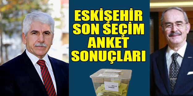 Eskişehir yerel seçim anket sonuçları 2019 | Eskişehir partilerin oy oranları