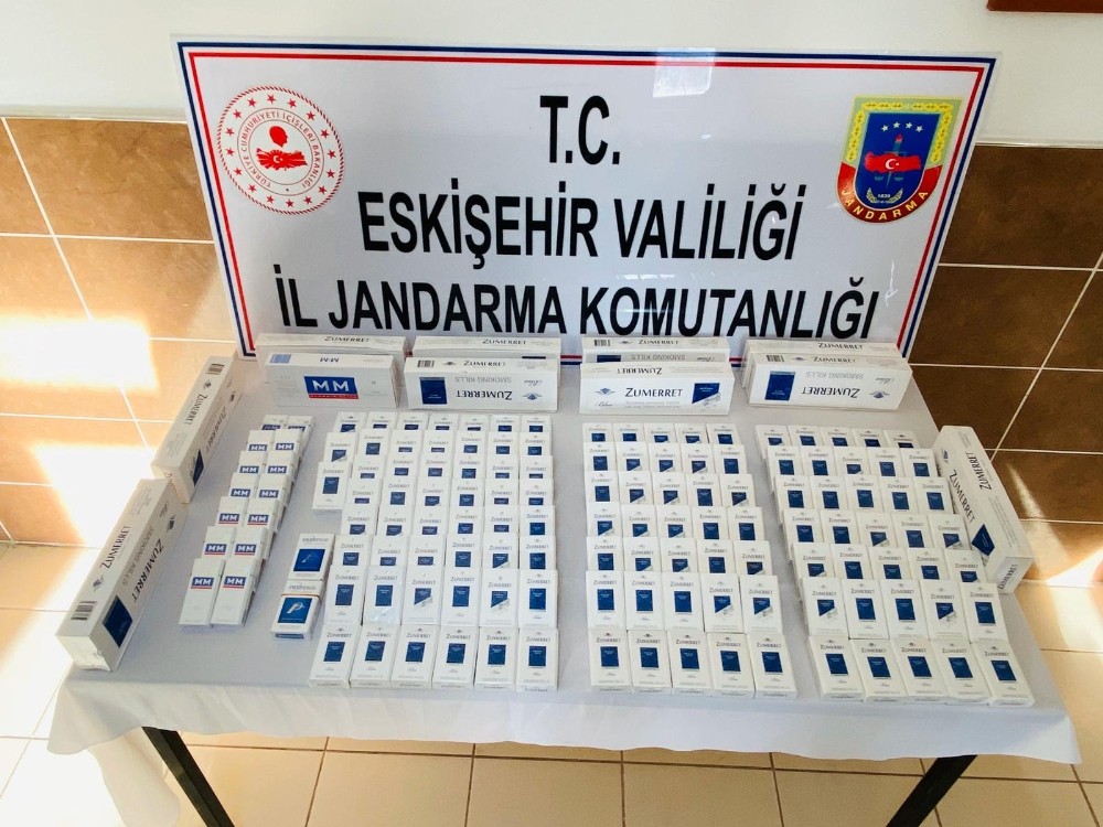 Eskişehir’de 150 paket kaçak sigara ele geçirildi 