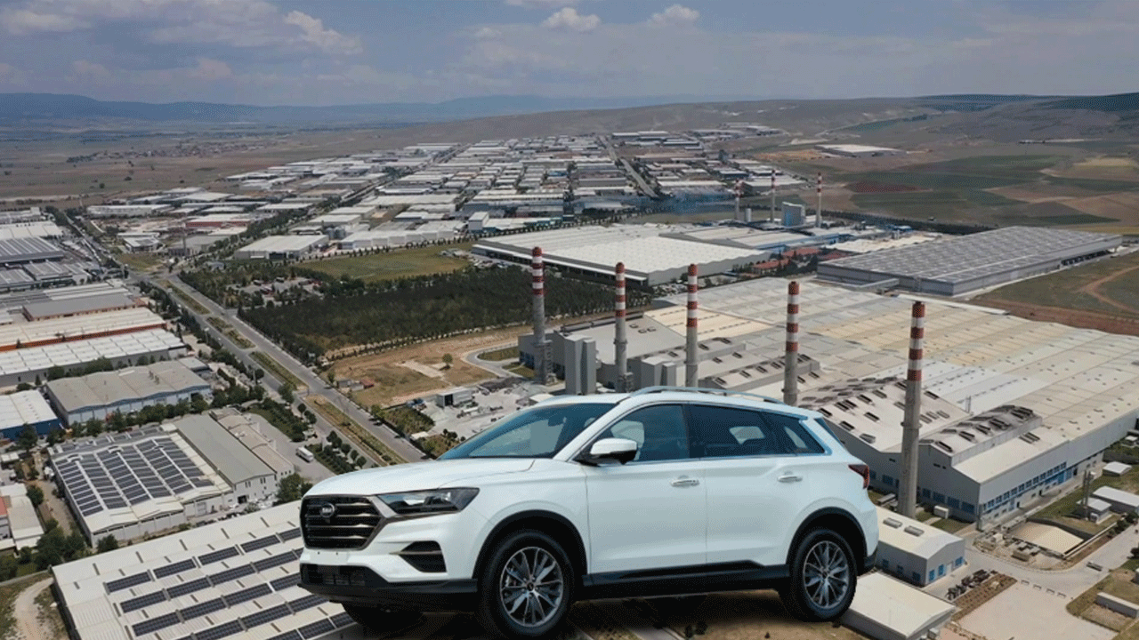 Eskişehir'de büyük heyecan! Çinli otomobil banttan iniyor