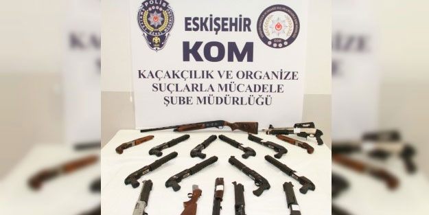 Eskişehir'de internetten silah satışına yönelik operasyon