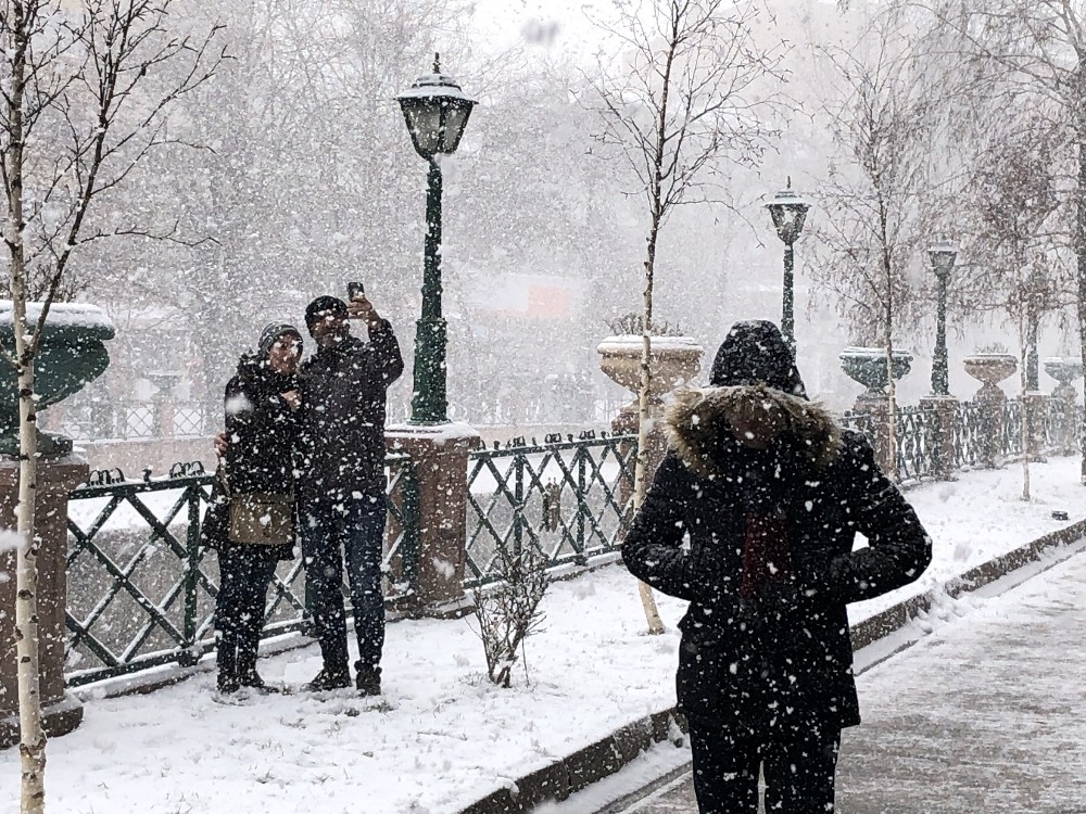 Eskişehir’de kar bir başka güzel 