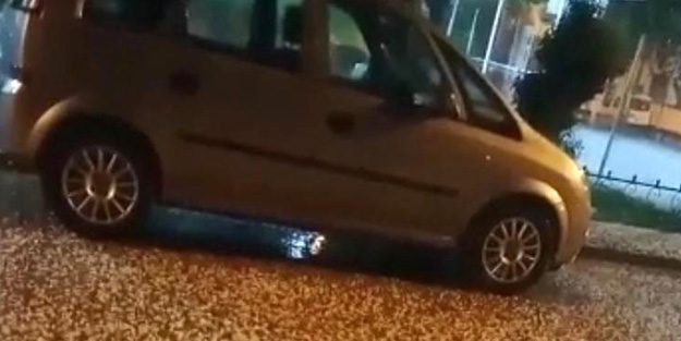 Mayısın ortasında dolu sürprizi