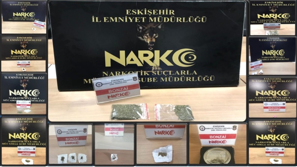 Eskişehir’de uyuşturucu operasyonu, 8 gözaltı 