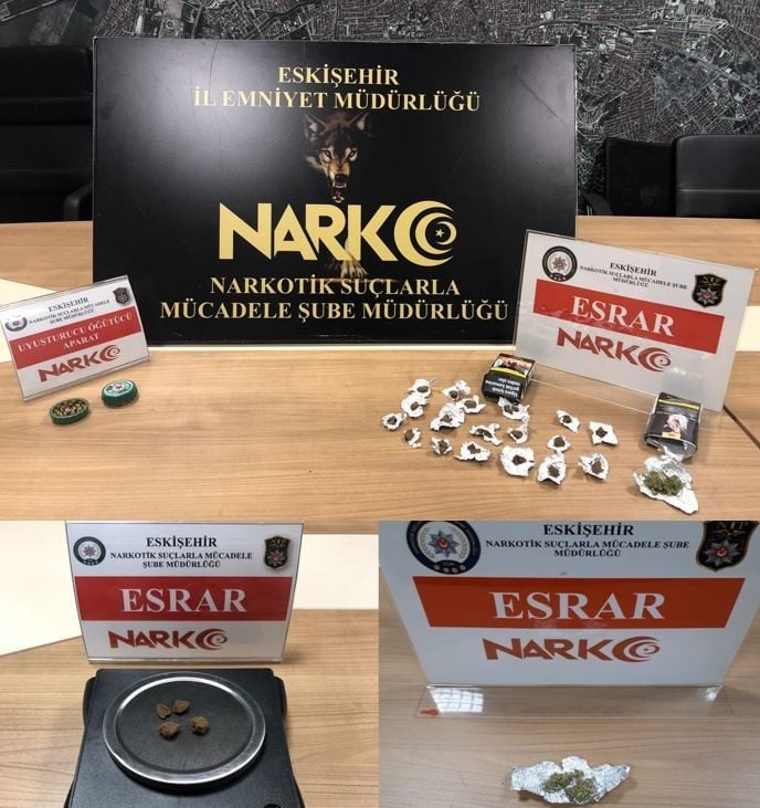 Eskişehir’de uyuşturucu şüphelisi 5 şahıs yakalandı 