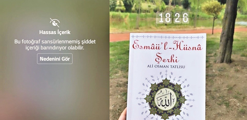 Esmaü’l-Hüsna’ya Instagram sansürü