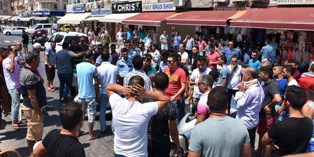 Esnaf sokağa döküldü, turistler korkup kaçtı!
