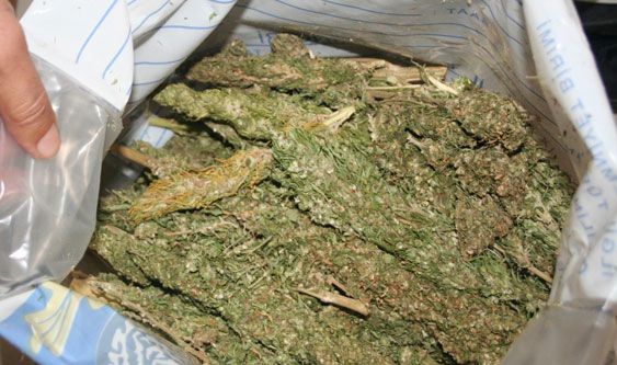 8 kilo esrar bakın nereden çıktı!