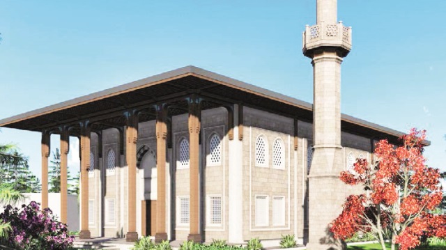 Etimesgut’taki komutanlığa Osmanlı camisi