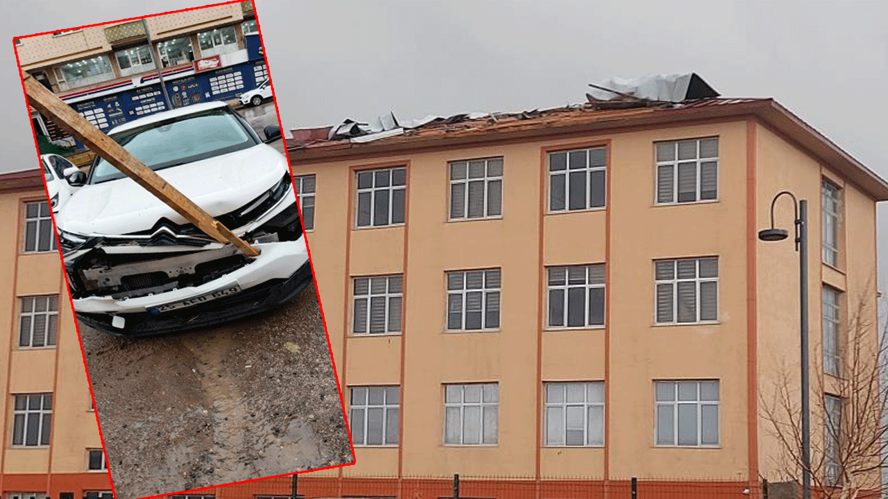 Etkili olan fırtına yıktı geçti