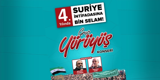 'Suriye intifadasına bin selam'