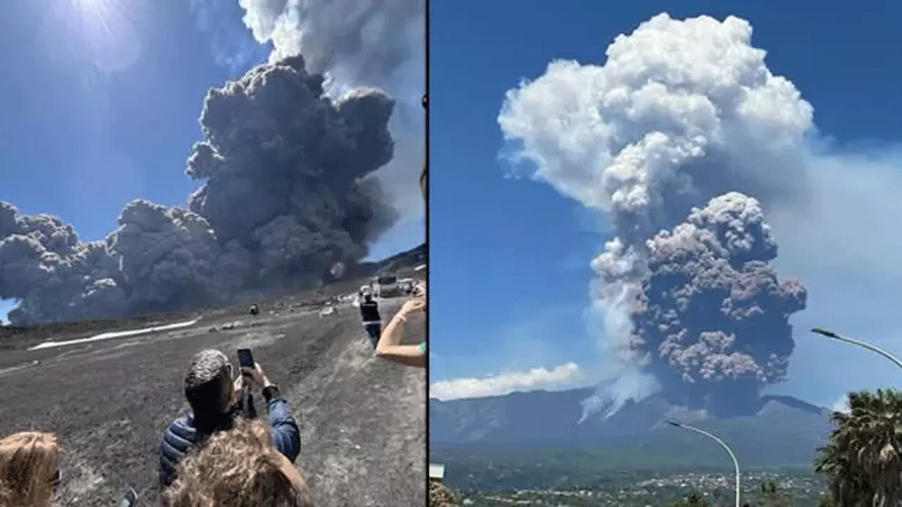 Etna Yanardağı'nda patlama!