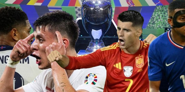 EURO 2024 yarı final eşleşmeleri: Ülkeyi temsil eden Almanya, İtalya ve İspanya gibi takımlar karşı karşıya!