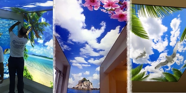 Ev ve işyeriniz için en güzel gergi tavan örnekleri