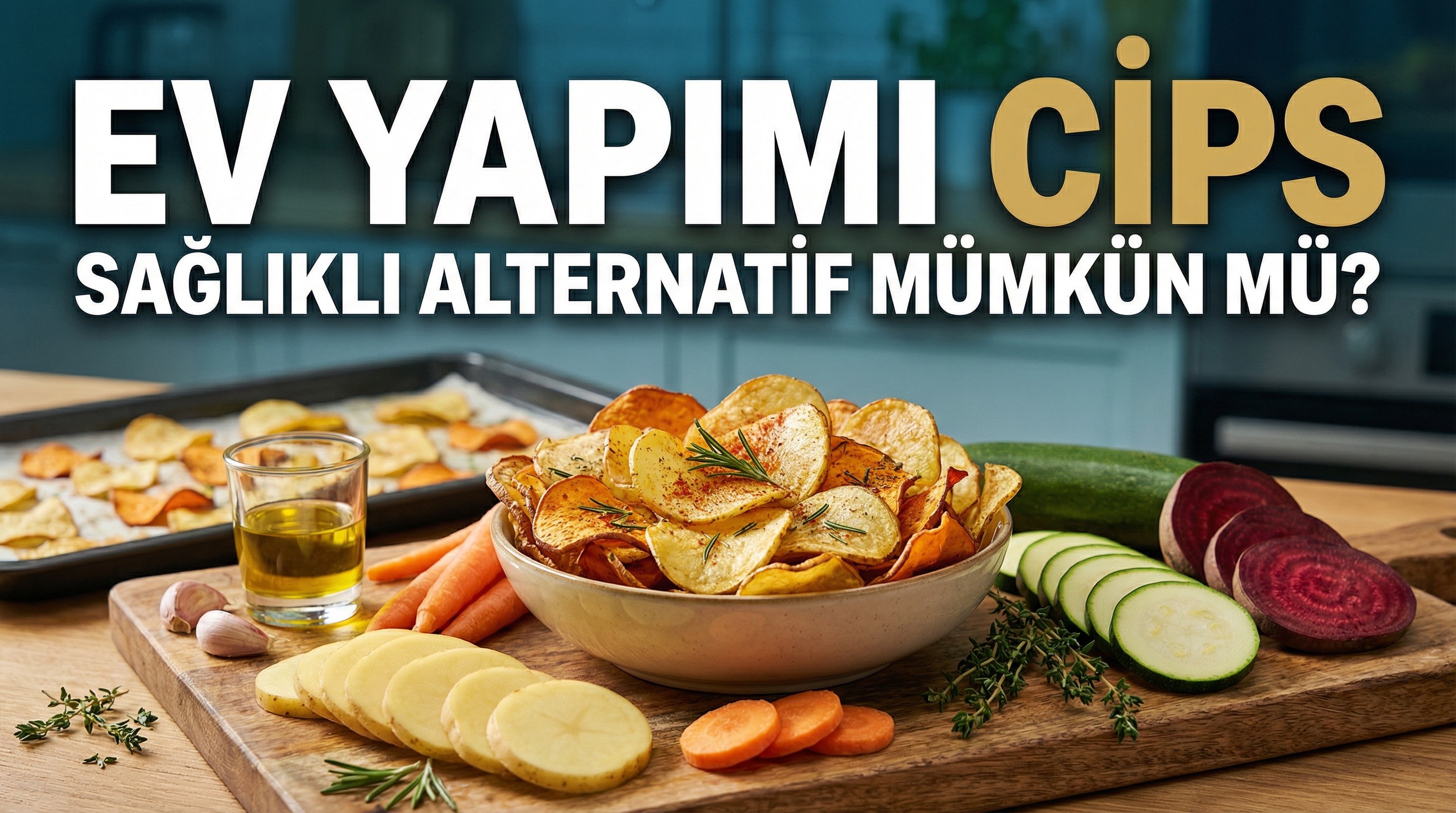 Ev yapımı cips nasıl yapılır: Sağlıklı alternatif mümkün mü?