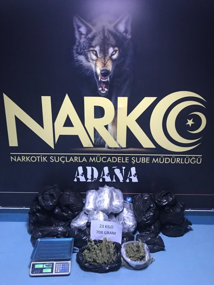 Evde 23 kilo 708 gram esrar ele geçirildi 