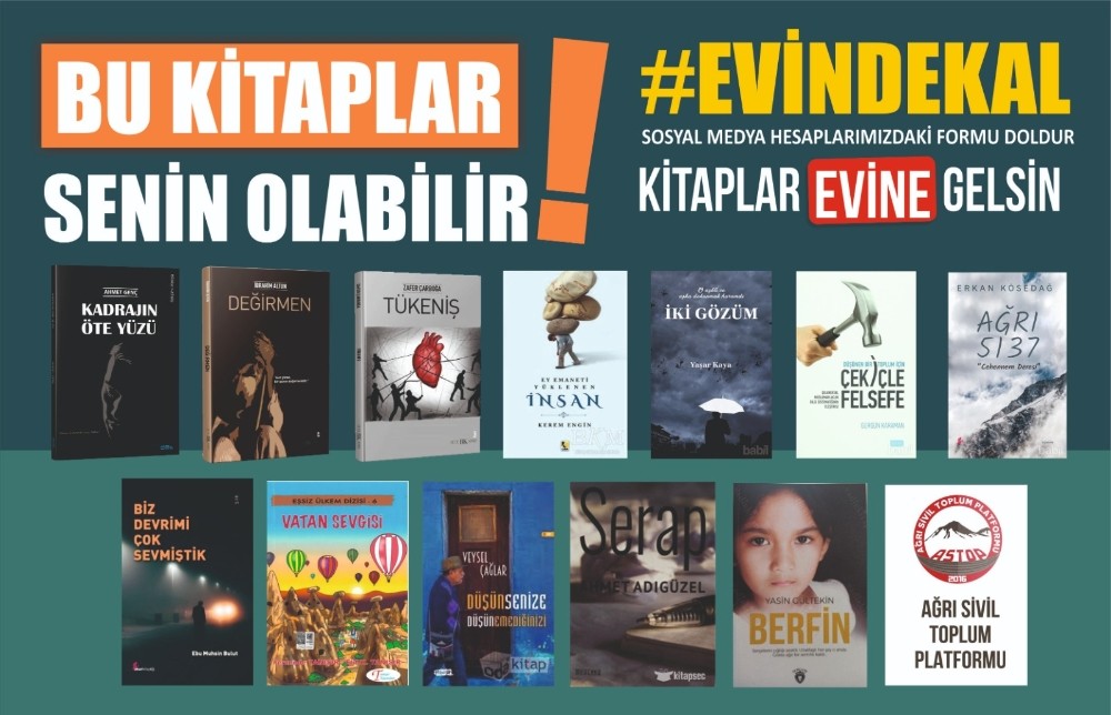 Evde kal, kitabın ağrılı yazarlardan olsun 