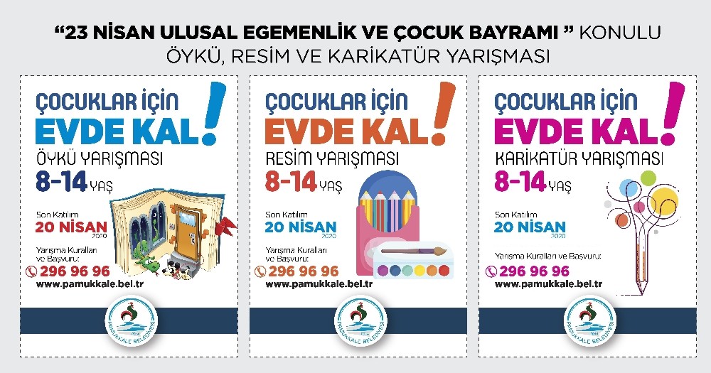 Evde kalan çocuklara özel yarışmalar başlatıldı 