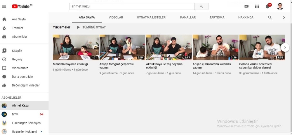 Evde kaldı, yeğenleri sıkılmasın diye Youtuber oldu 