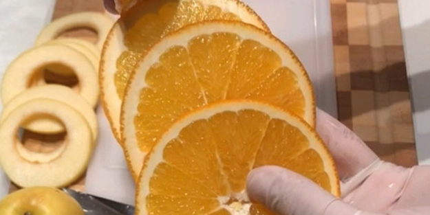 Evde kurutulmuş meyve!