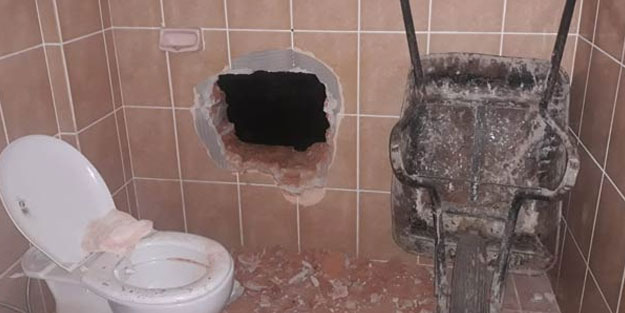 Evin duvarını delip hırsızlık yapan 7 kişi yakalandı