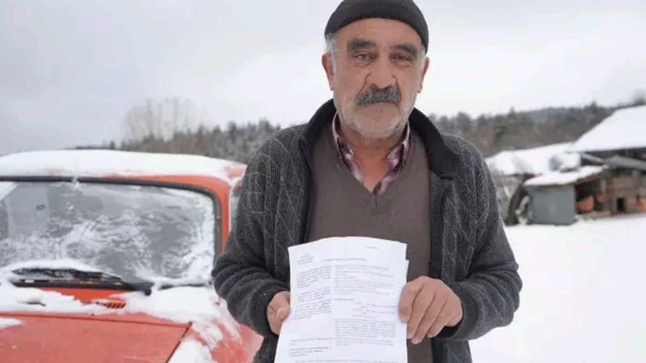 Evine gelen kağıtla büyük şok yaşadı!