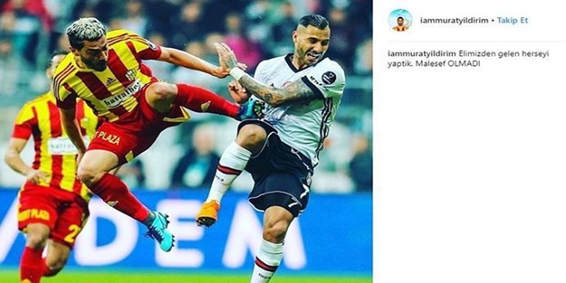 Evkur Yeni Malatyasporlu Murat Yıldırım'dan tepki çeken paylaşım!