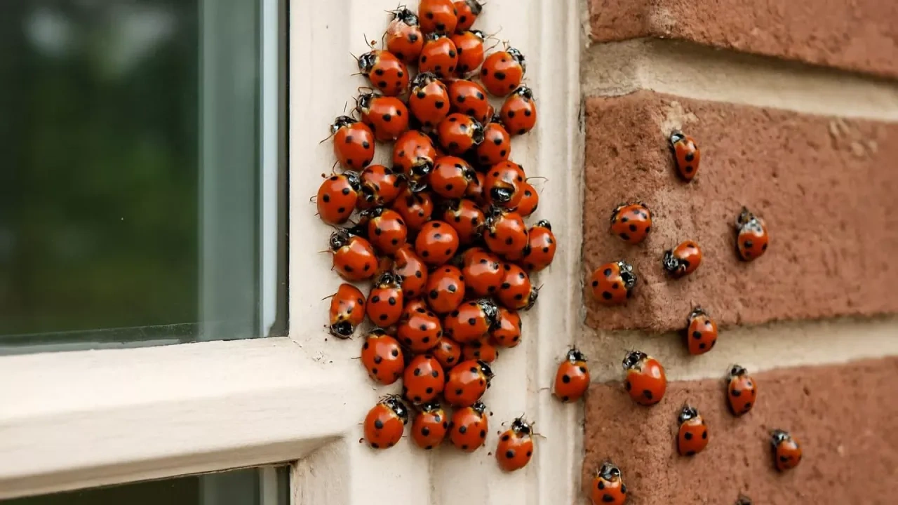 Evleri uğur böcekleri bastı