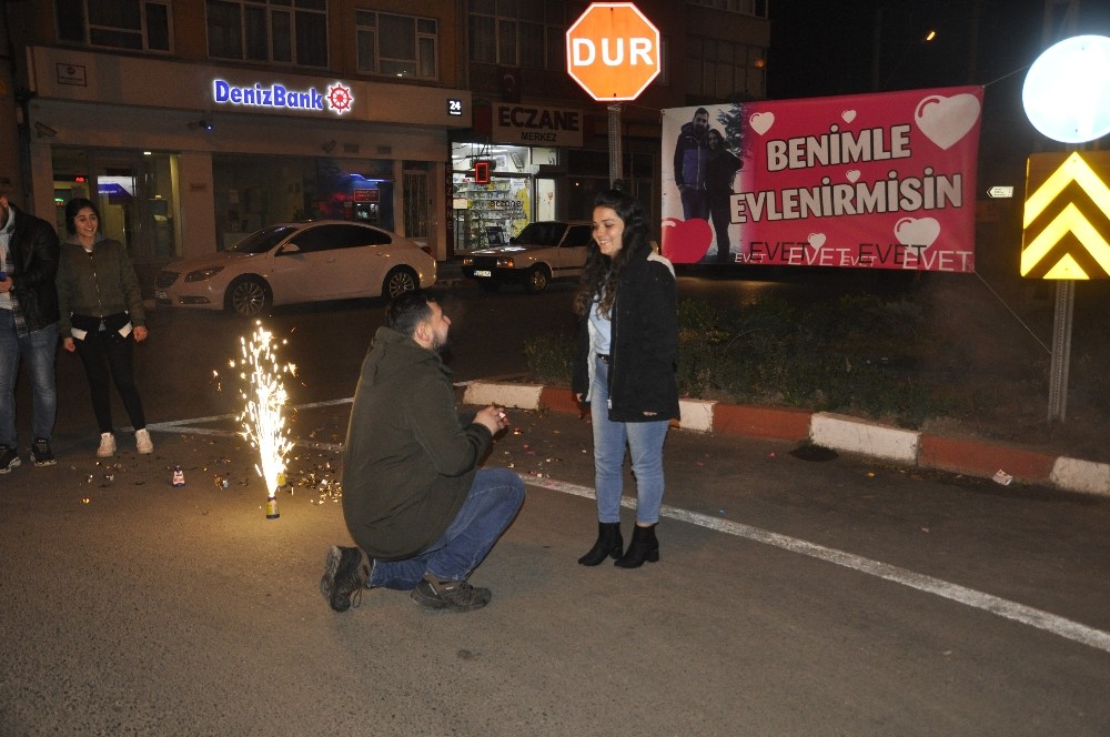 Evlilik teklifinin böylesi 