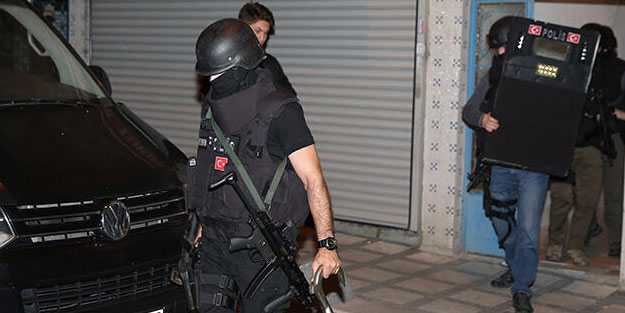 Eylem hazırlığındaki DEAŞ üyelerine eş zamanlı operasyon