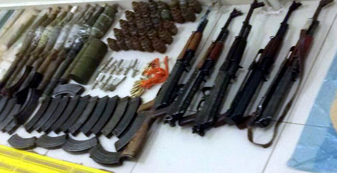 Eylem hazırlığındaki PKK'lılara ait çok sayıda mühimmat ele geçirildi