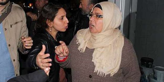 Eylemci gruba tokat gibi sözler